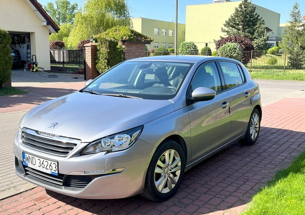 Peugeot 308 cena 34500 przebieg: 45000, rok produkcji 2013 z Sieraków małe 79